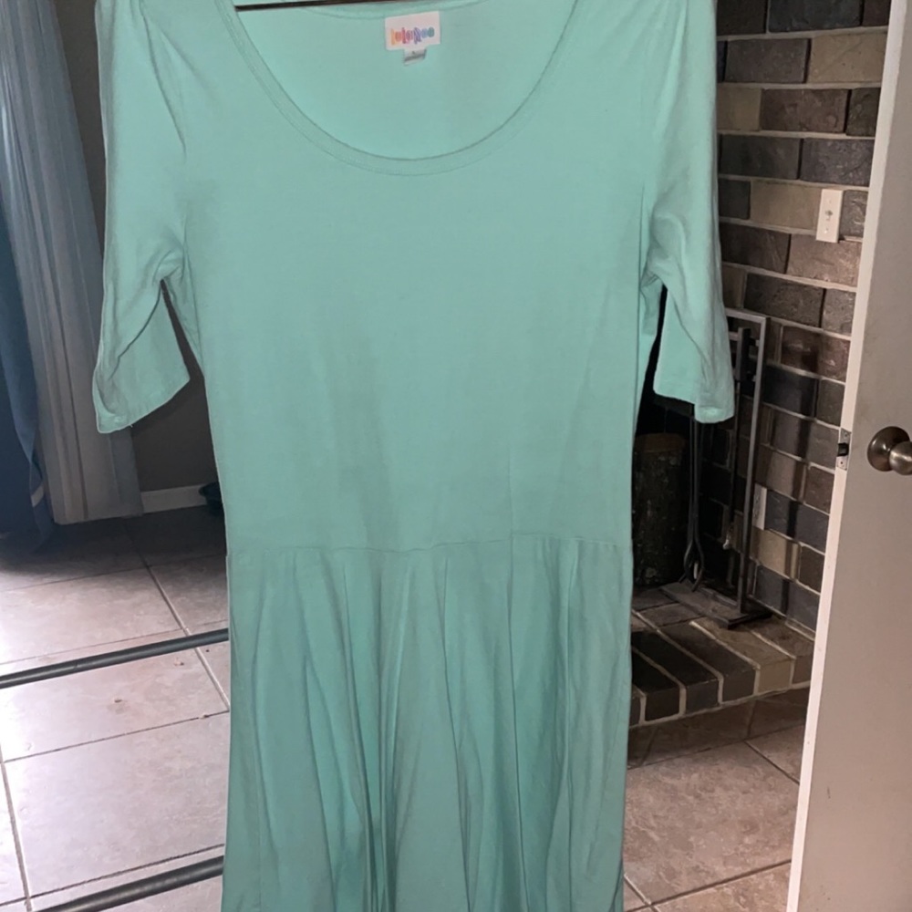 Lularoe Nicole pretty turquoise color size large